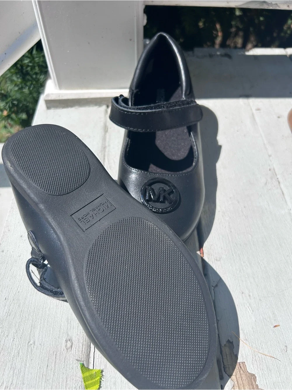 NWOT Michael Kors Black Girls' Mary Jane Dress Shoes with MK Logo